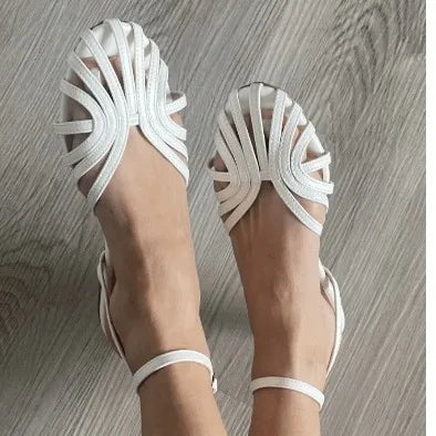 Women's Hollow Out Roman Flat Sandals