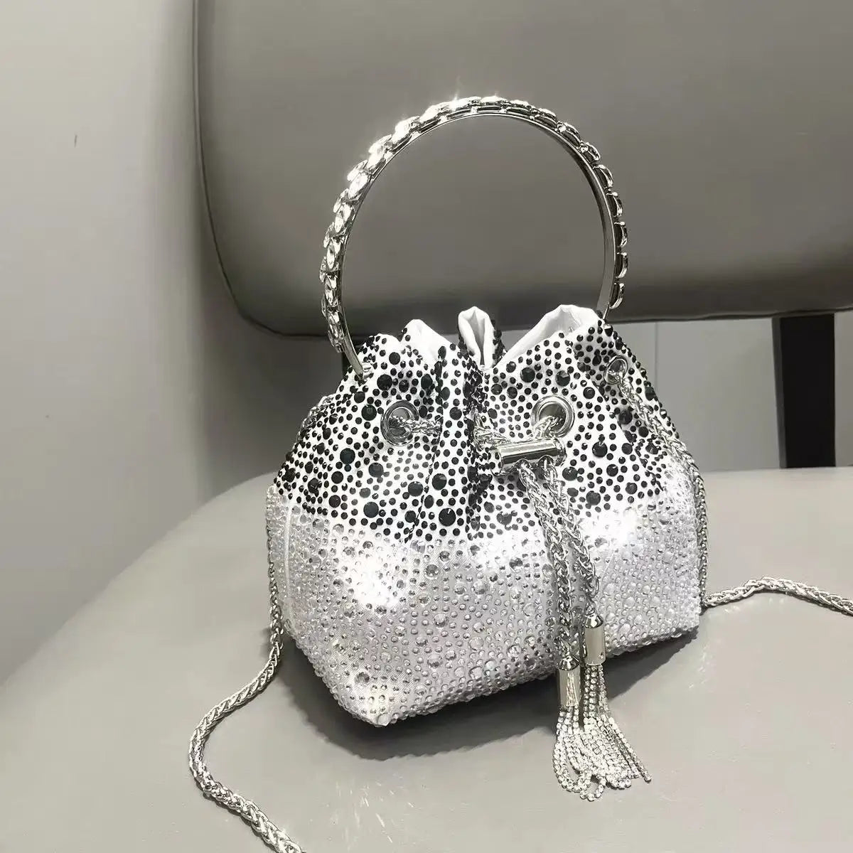 Luxury Rhinestone Crystal Evening Clutch Bag