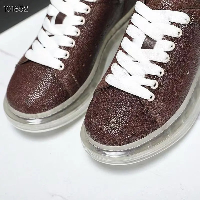 Luxury Men’s Genuine Stingray Leather Sneakers