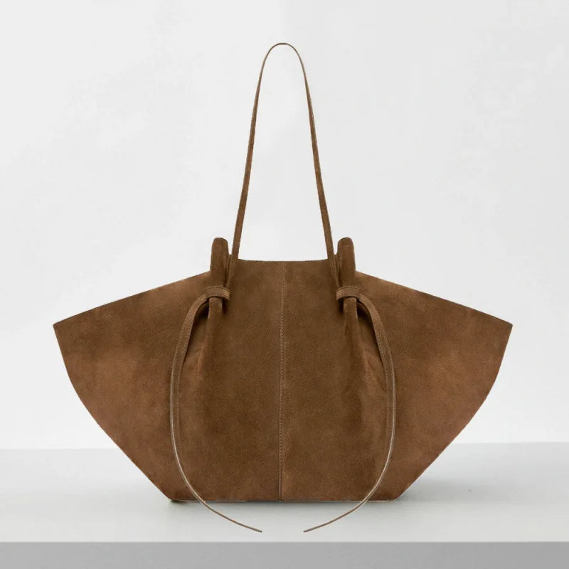Large Capacity Trapeze PU Leather Tote Bag