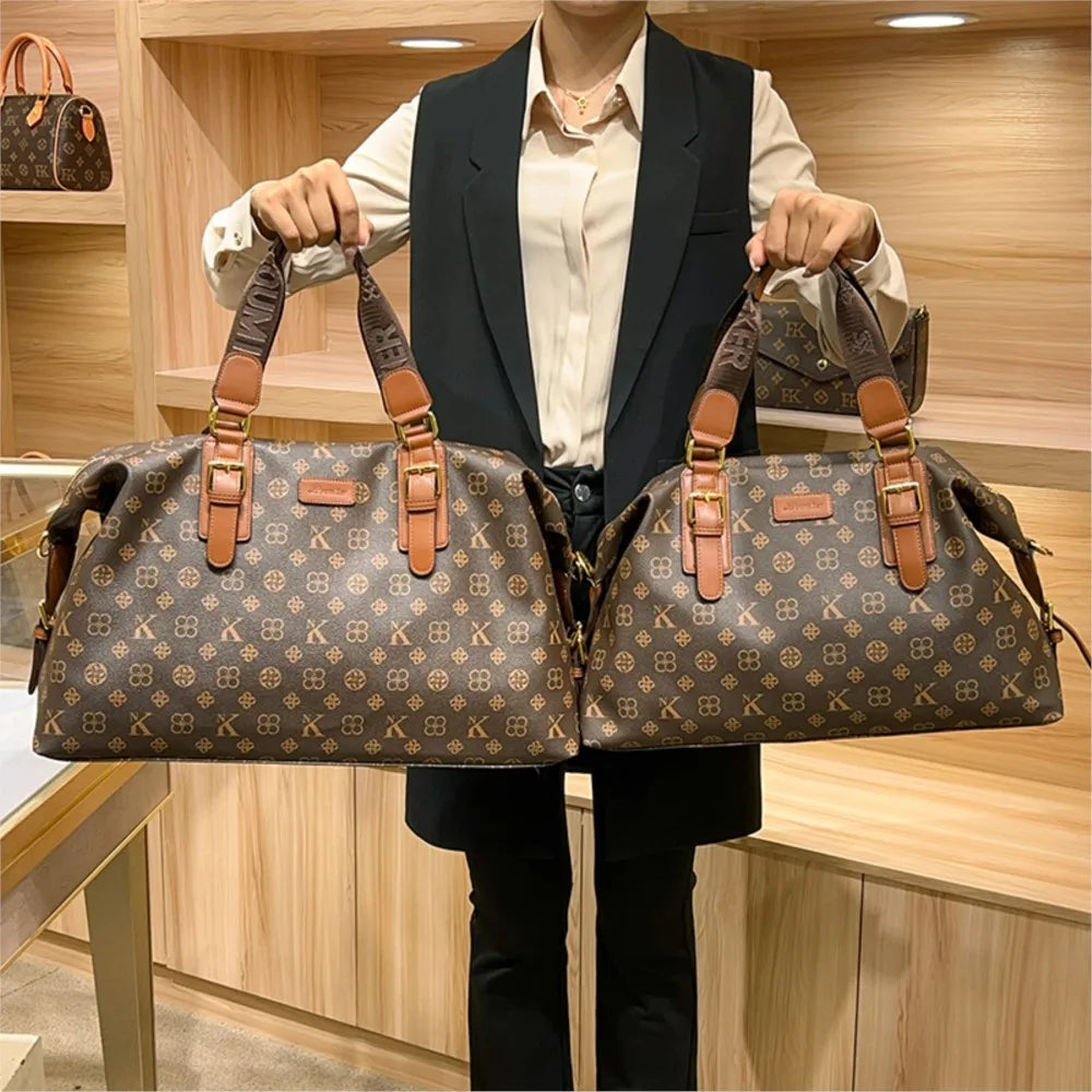 Fashionable Casual Leather Travel Crossbody Tote Bag