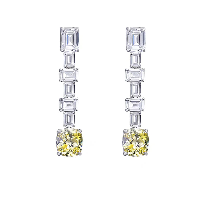 Luxury Yellow Simulated Diamond Jewelry Set