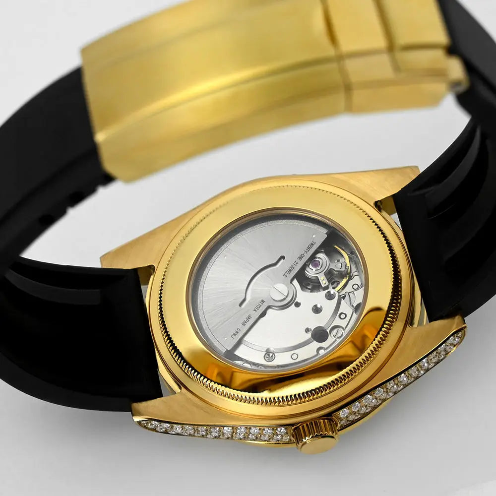 Luxury Iced Out VVS Moissanite Mechanical Watch
