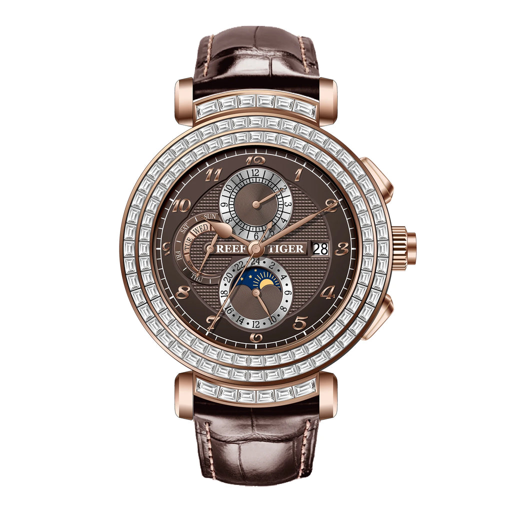 Reef Tiger RGA19S3 Automatic Moonphase Watch