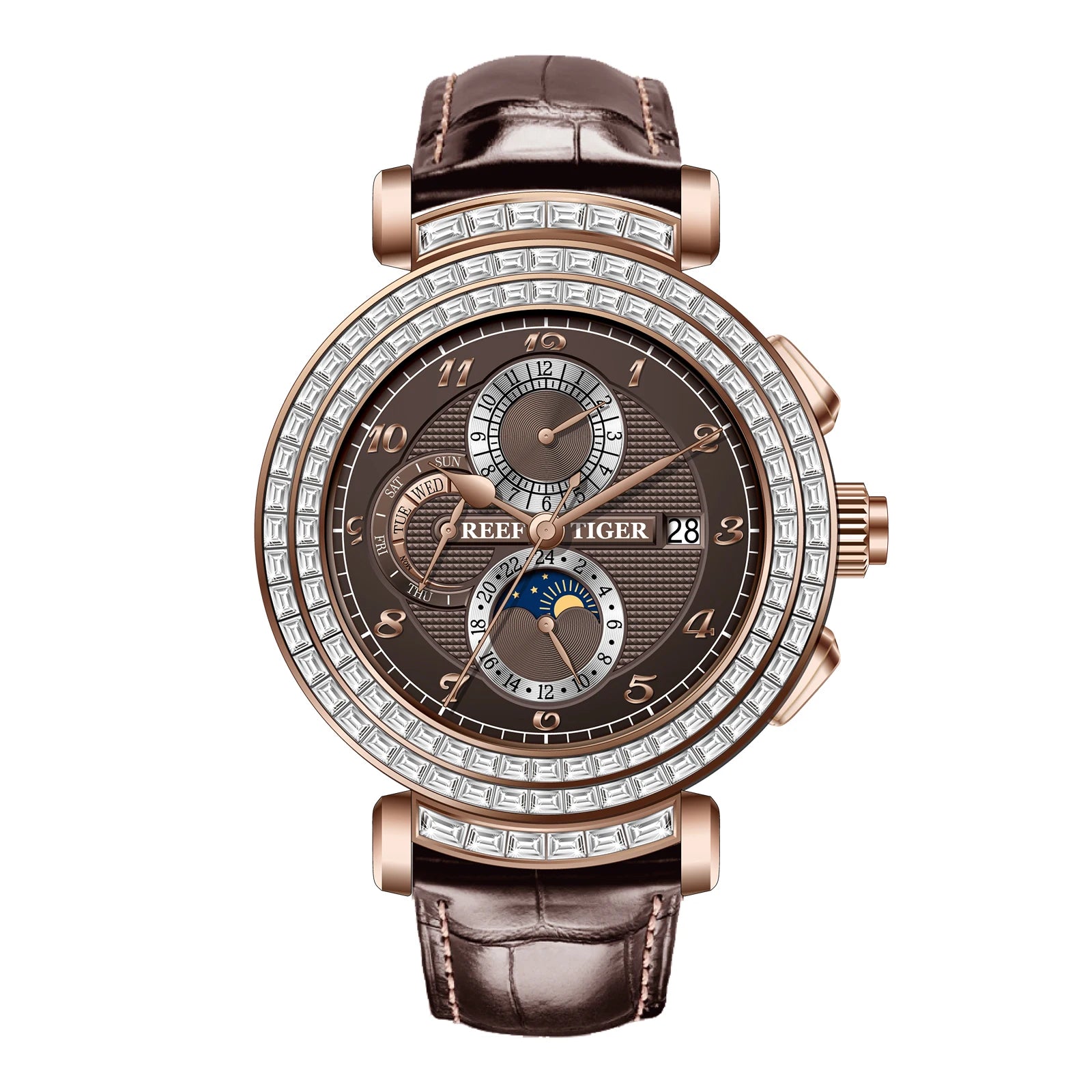 Reef Tiger RGA19S3 Automatic Moonphase Watch