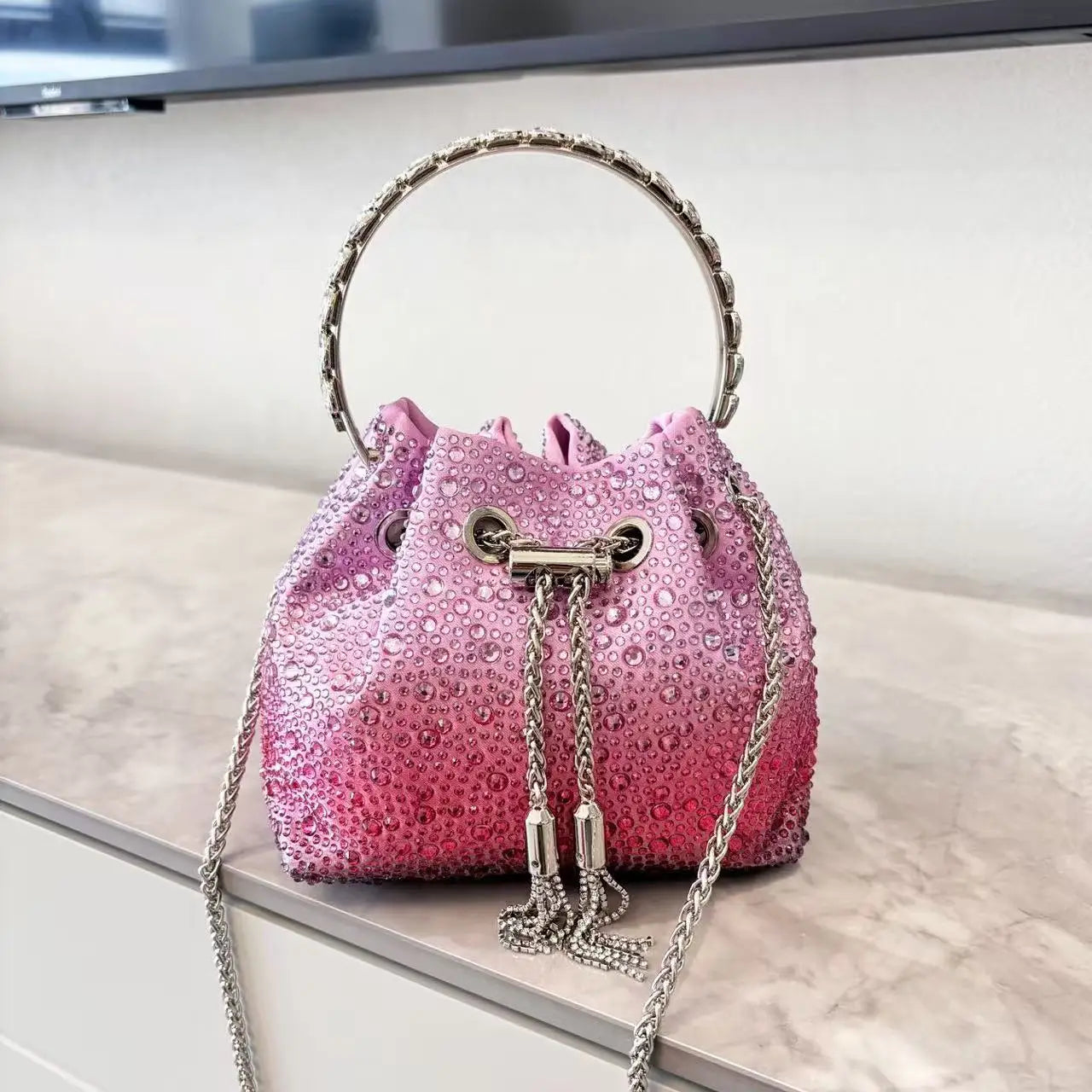 Luxury Rhinestone Crystal Evening Clutch Bag
