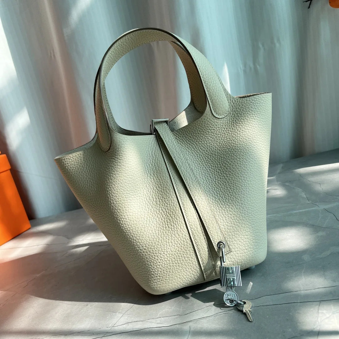 Handcrafted Genuine Leather Bucket Bag