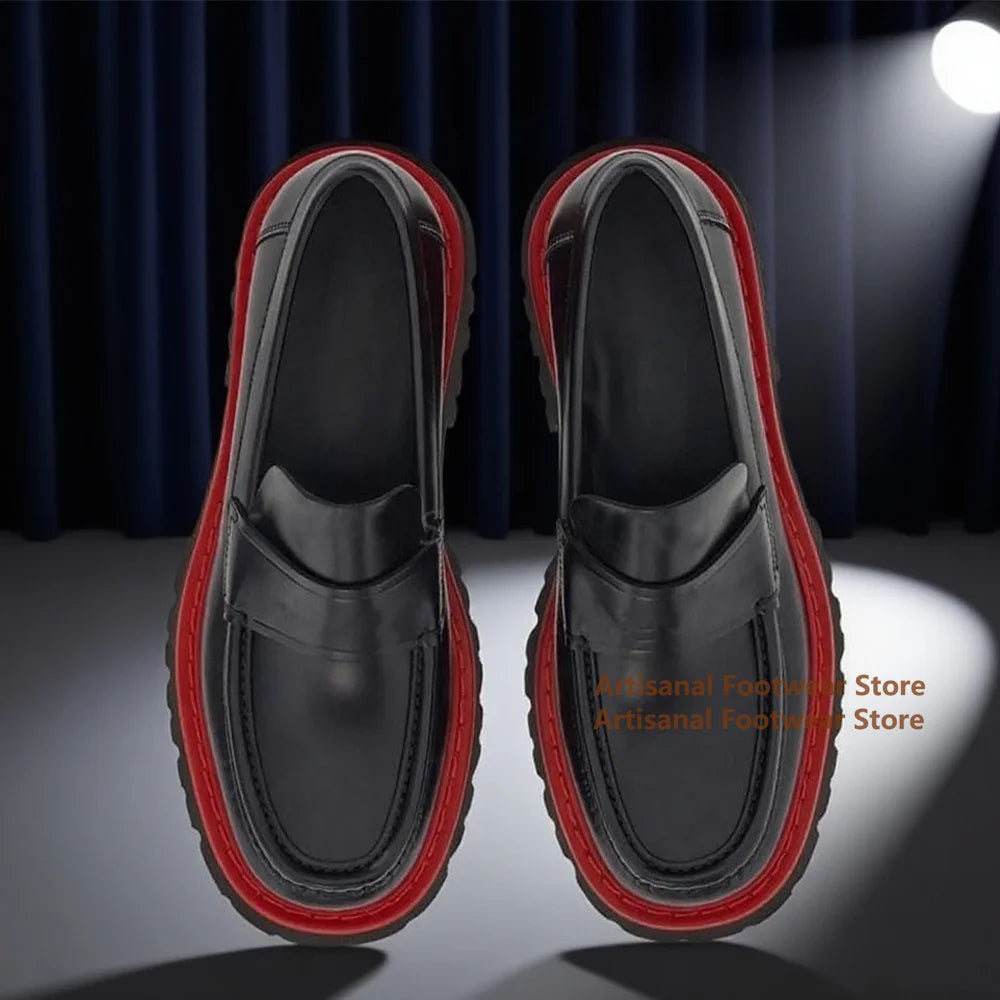 Mocassins Homme en Cuir Véritable – Semelle Épaisse