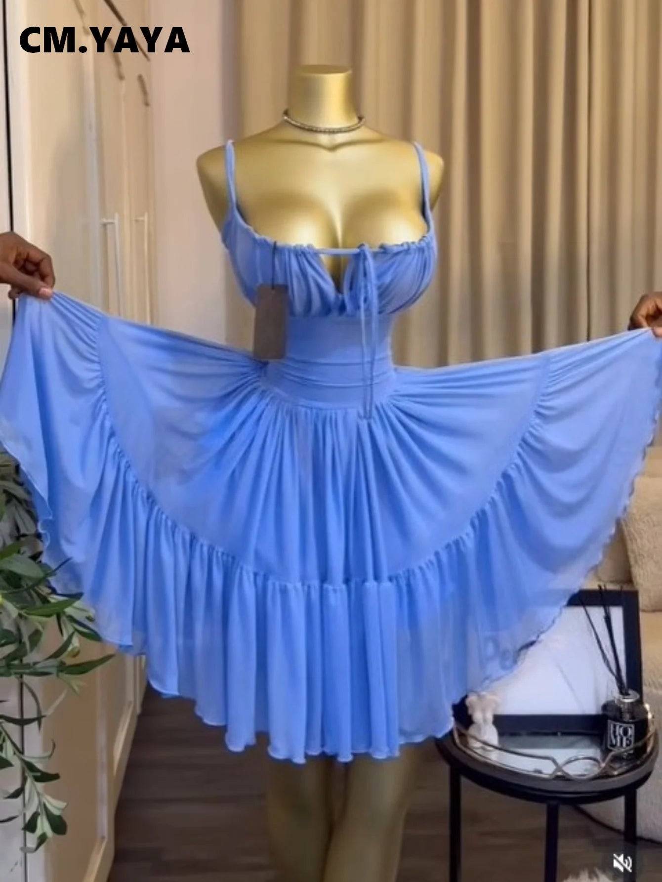 Fairycore Tiered Ruffle Mini Dress
