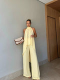 Irregular Sleeveless Top & Pants Set