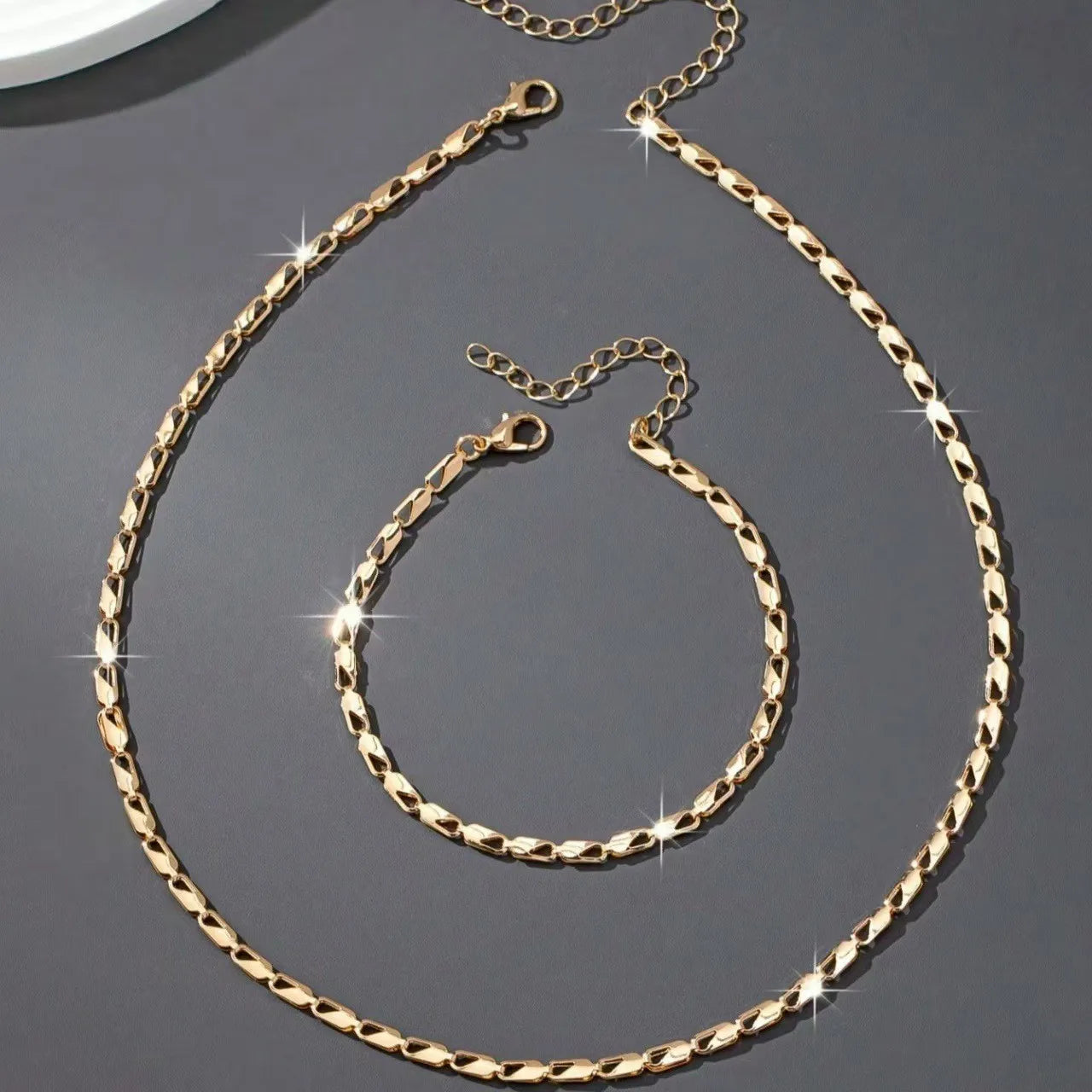 Luxury Crystal Necklace & Bracelet Set