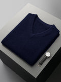 Men's V-Neck Knitted Merino Vest