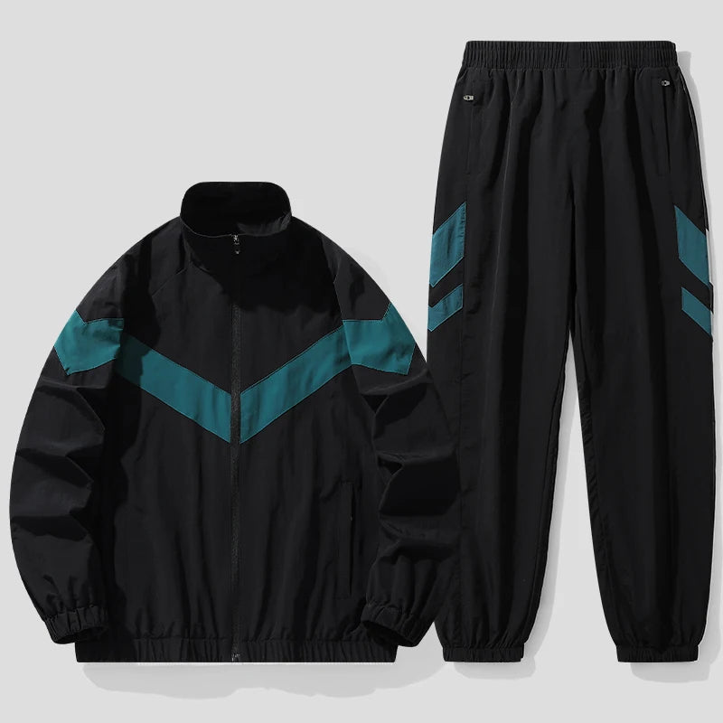Hooded Hip Hop Tracksuit Set