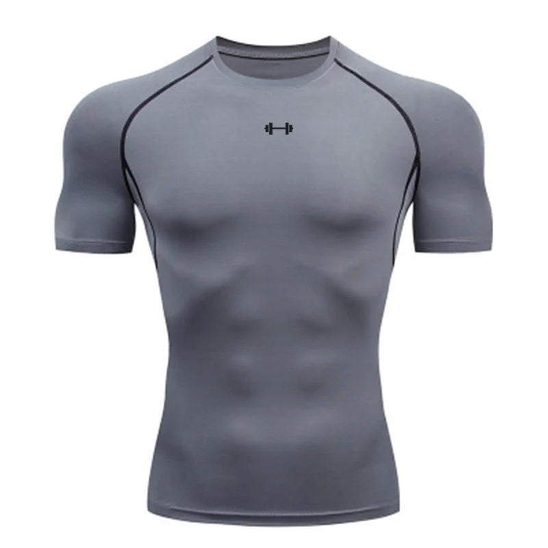 HANRAN Men's Quick Dry Sport Compression T-Shirt