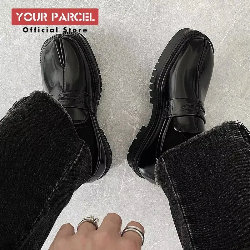 Yourparcel Men's Patent Leather Tabi Loafers
