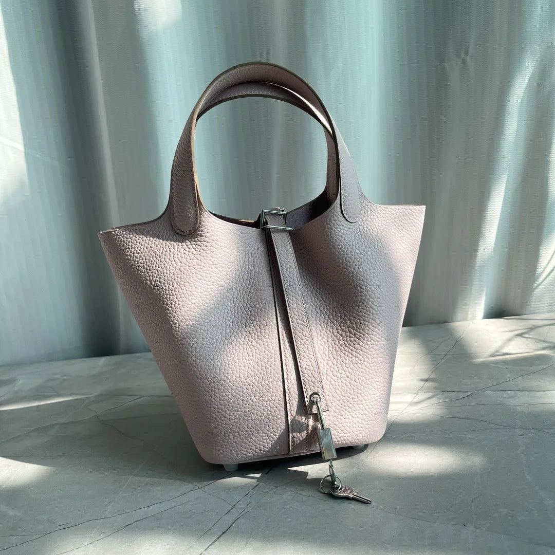 Handcrafted Genuine Leather Bucket Bag