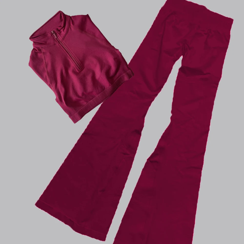 2-Piece Seamless Long Sleeve Yoga Set