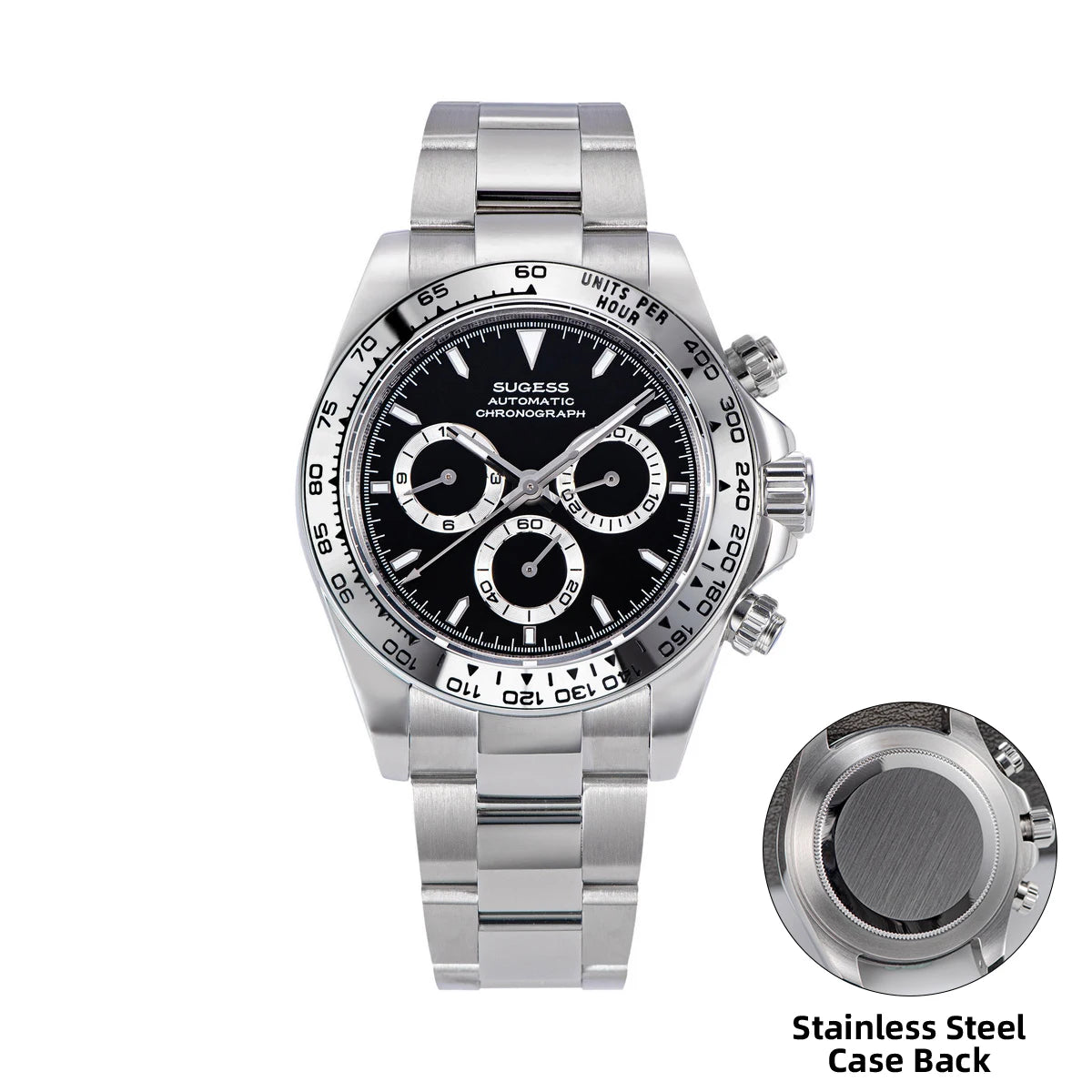 Sugess Panda Diver Chronograph Mechanical Watch