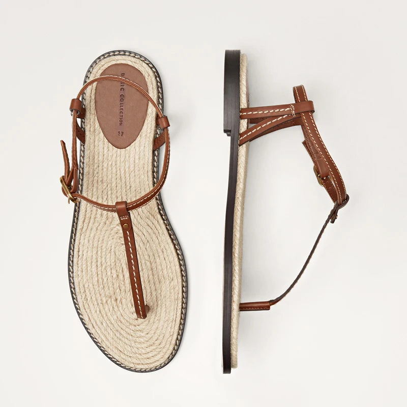 Women's Bohemian Straw Fisherman Sandals