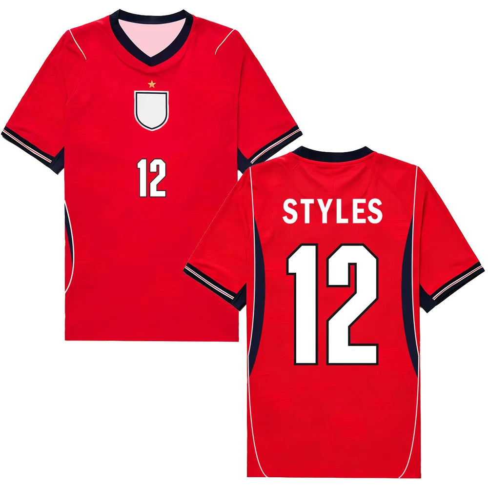 England Soccer Jersey Harry Styles #12 Tee