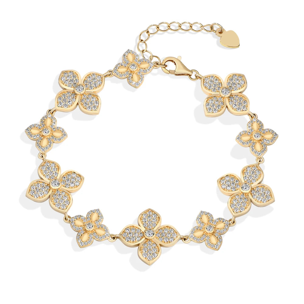 Mintybox Moissanite Adjustable Silver Bracelet