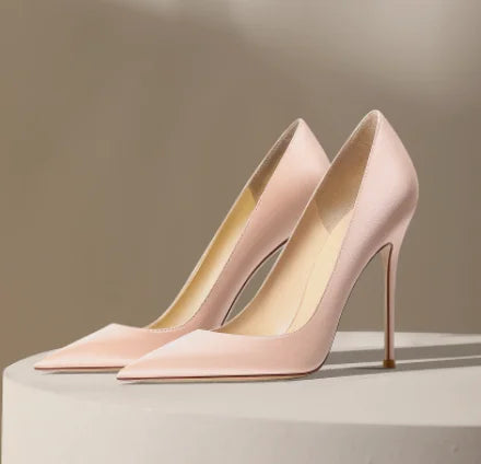 Multicolor Satin Stiletto Heels