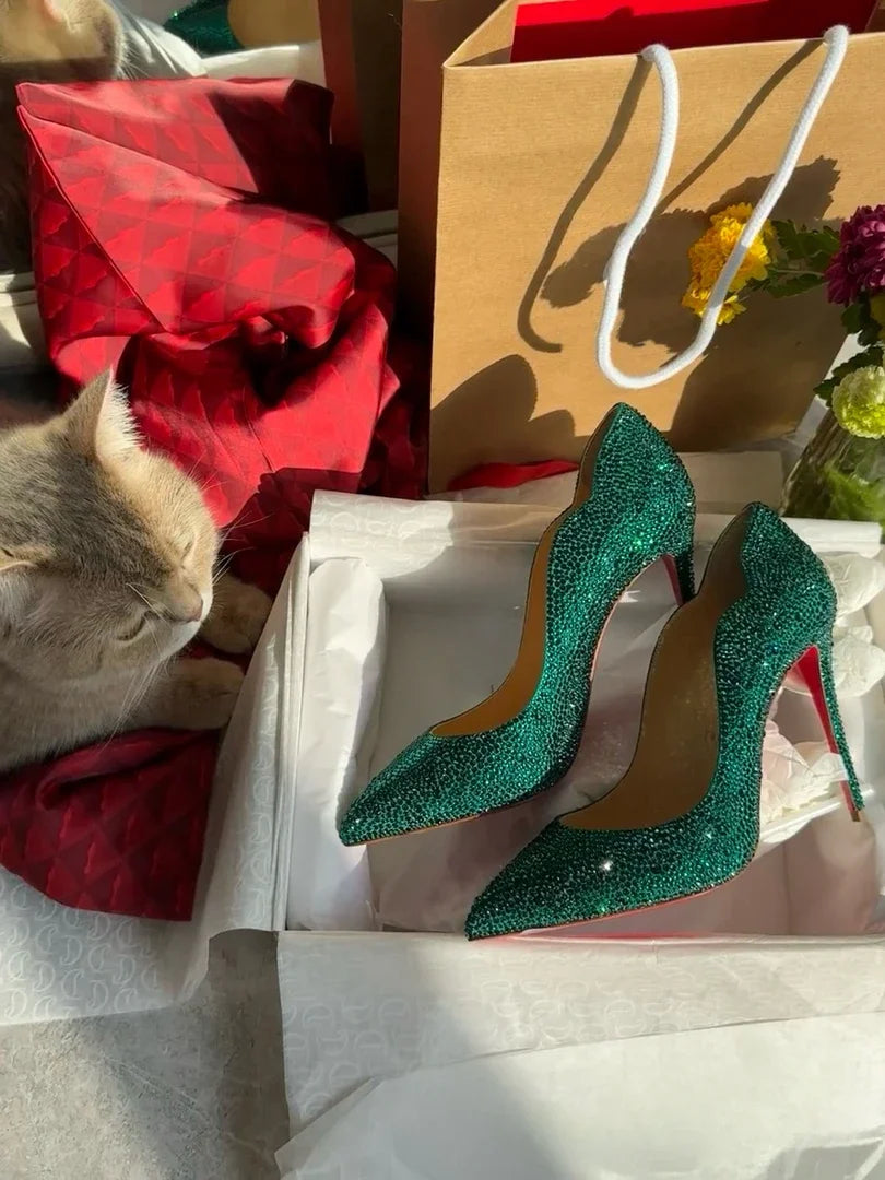 High Heels Women 2025 Spring New gold Sexy