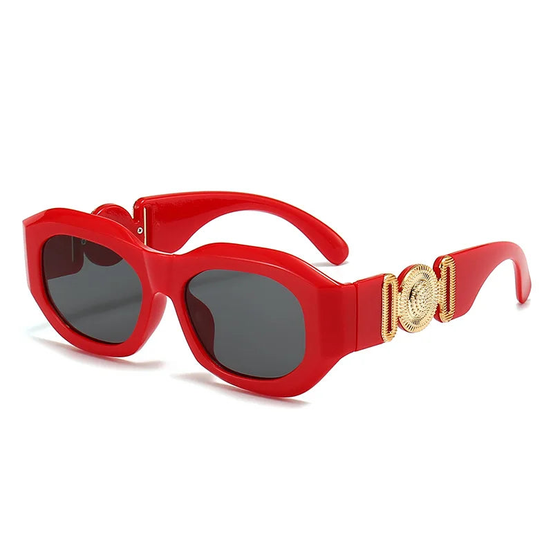 Retro Luxury Designer Square Sunglasses for Women