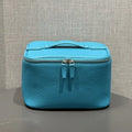 Portable Square Leather Vanity Bag