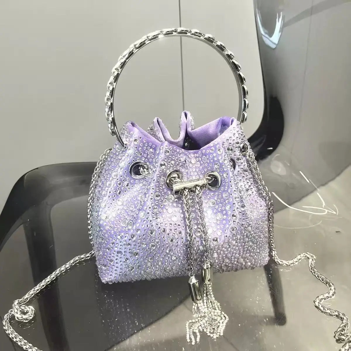 Luxury Rhinestone Crystal Evening Clutch Bag
