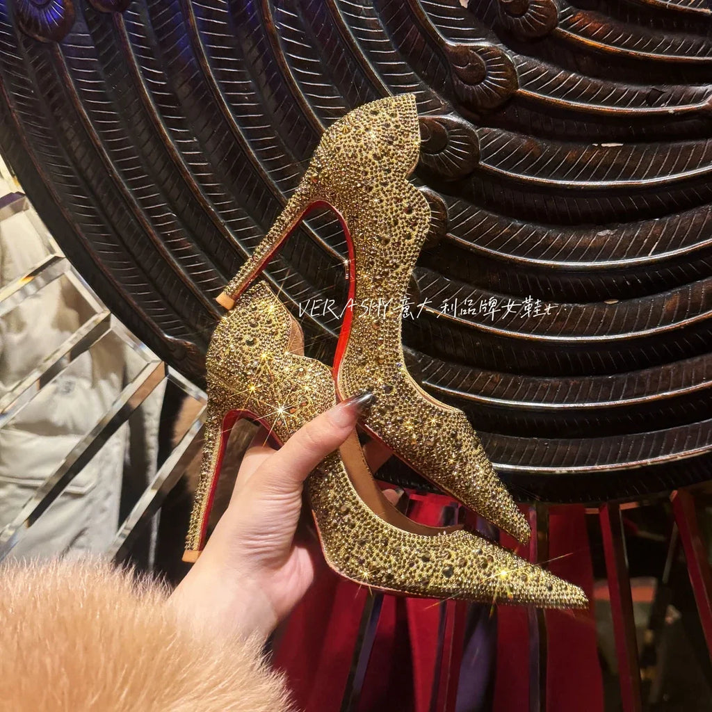 High Heels Women 2025 Spring New gold Sexy