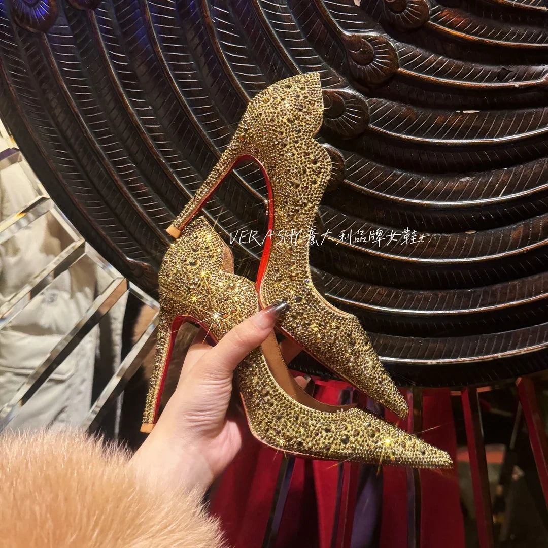 High Heels Women 2025 Spring New gold Sexy