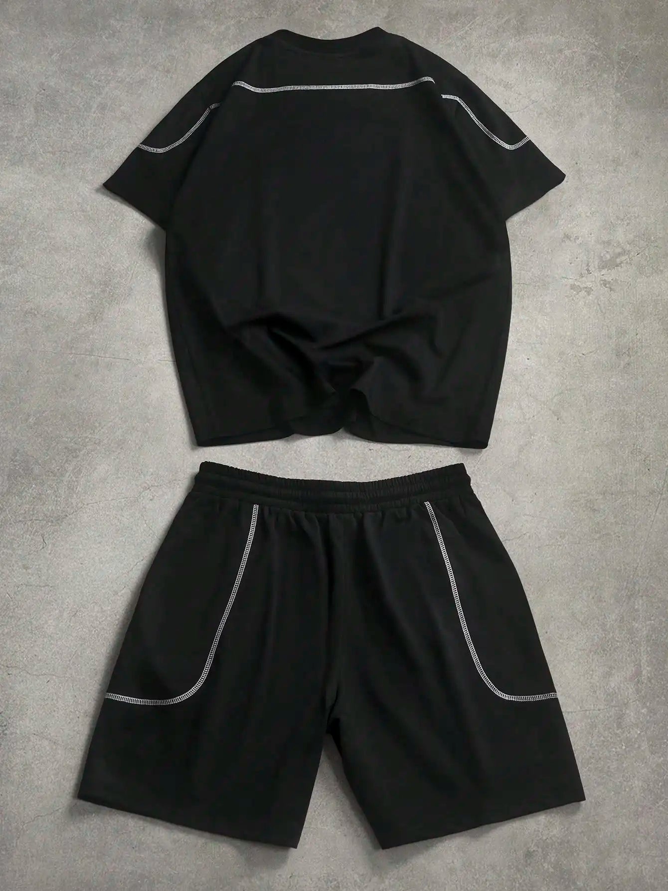 Men's Streetwear Sports T-Shirt Shorts Set