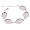 Oval Stainless Steel Bracelet
