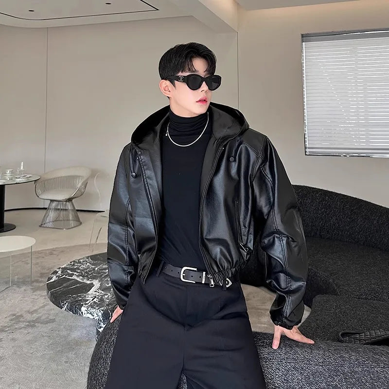 Mauroicardi Waterproof Black PU Jacket