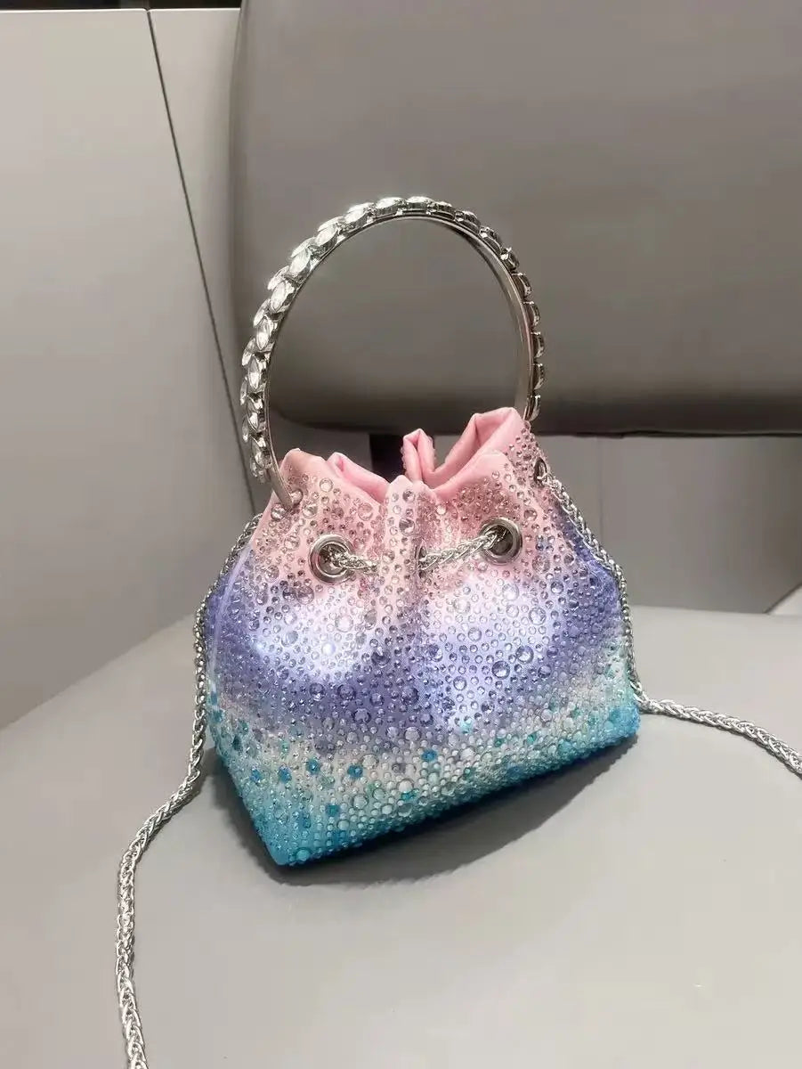 Luxury Rhinestone Crystal Evening Clutch Bag