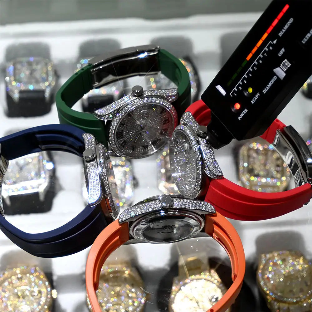 Luxury Iced Out VVS Moissanite Mechanical Watch