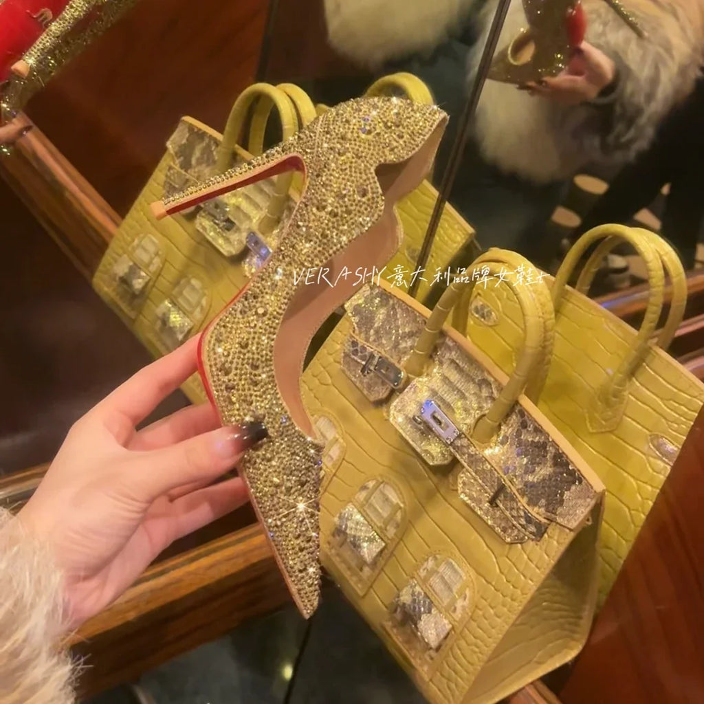 High Heels Women 2025 Spring New gold Sexy