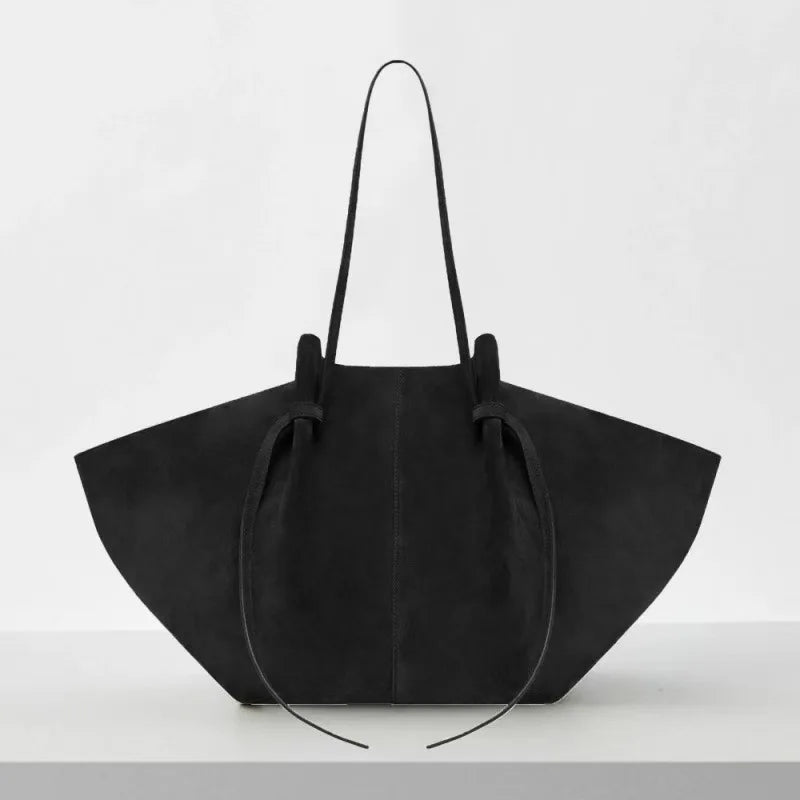 Large Capacity Trapeze PU Leather Tote Bag