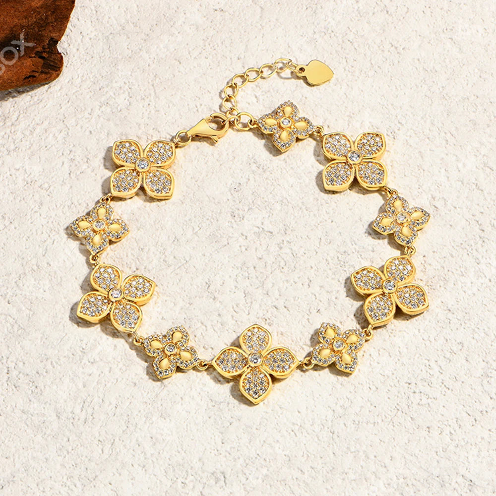 Mintybox Moissanite Adjustable Silver Bracelet