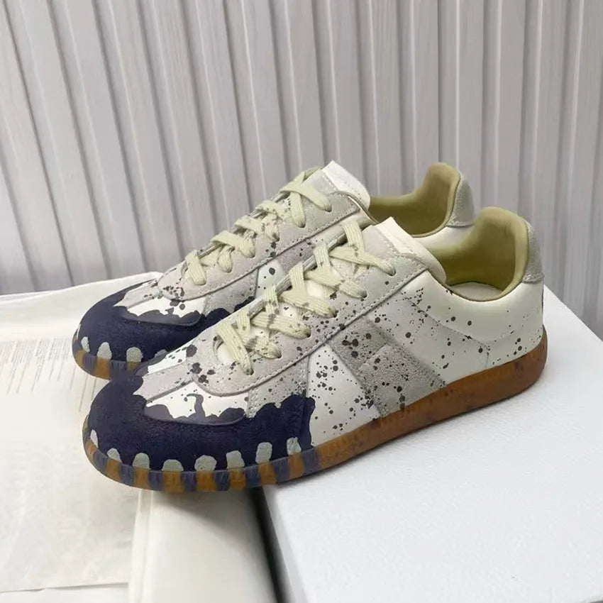 Luxury Leather Derby Sneakers –