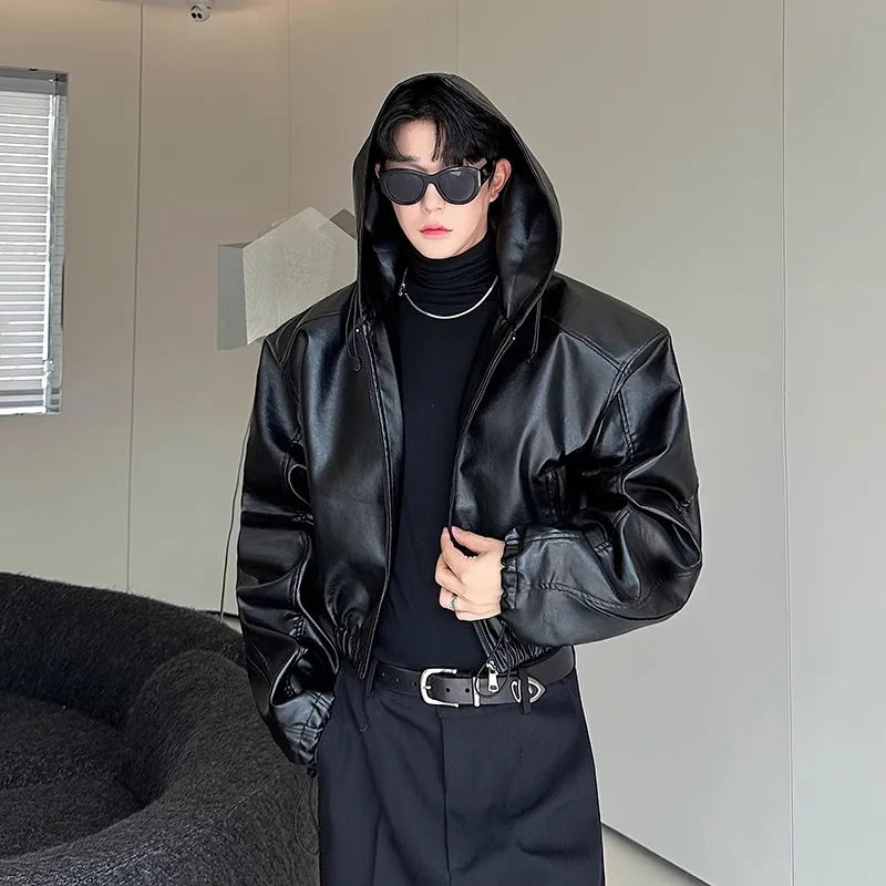 Mauroicardi Waterproof Black PU Jacket