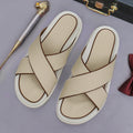 Premium Men’s Leather Cross Sandals – Casual Summer