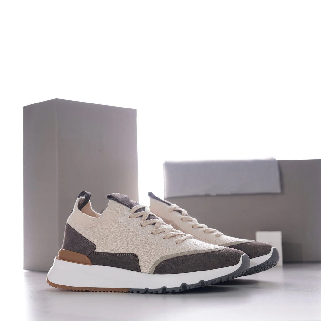 Men’s Breathable Fly-Woven Sneakers – Lightweight Non-Slip Casual Shoes