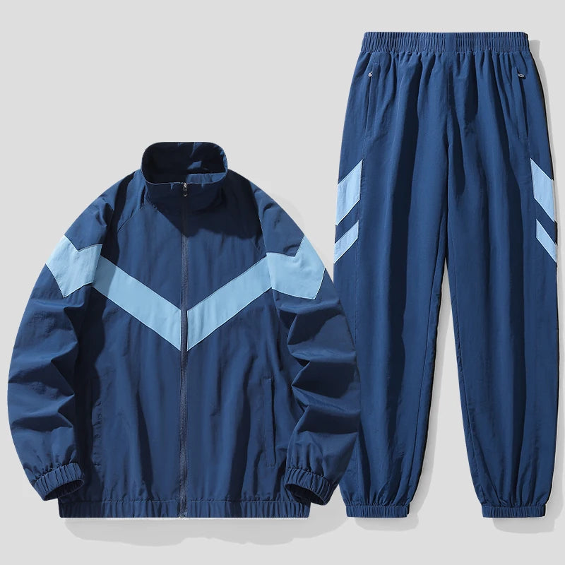Hooded Hip Hop Tracksuit Set