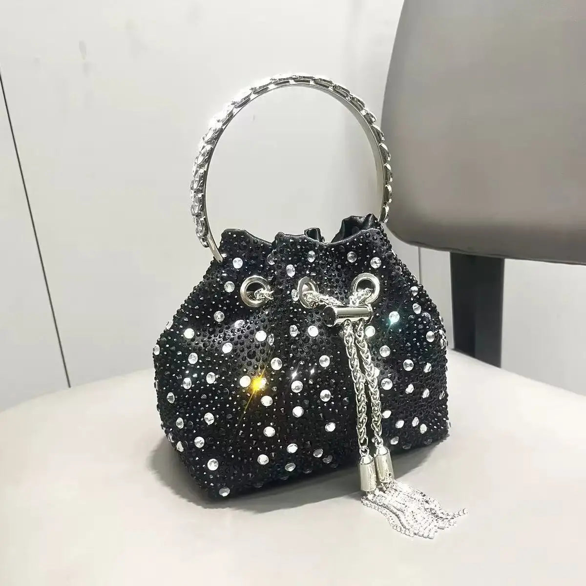 Luxury Rhinestone Crystal Evening Clutch Bag