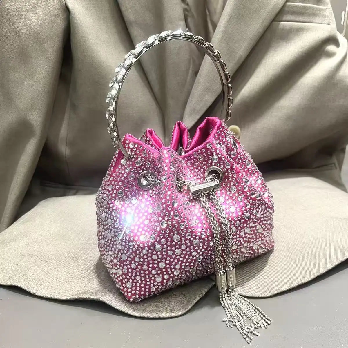 Luxury Rhinestone Crystal Evening Clutch Bag
