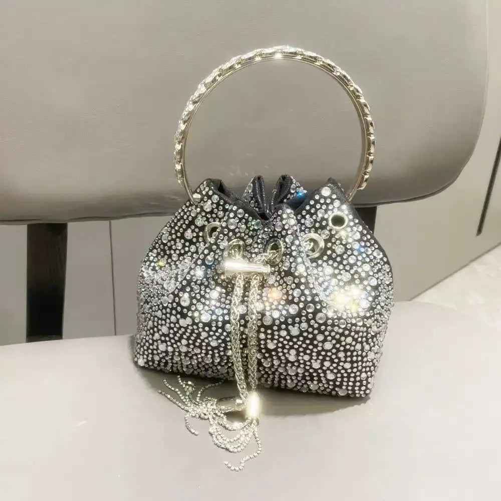 Luxury Rhinestone Crystal Evening Clutch Bag