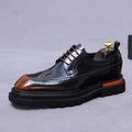 Luxury Men’s Leather Oxford Shoes – Thick Sole