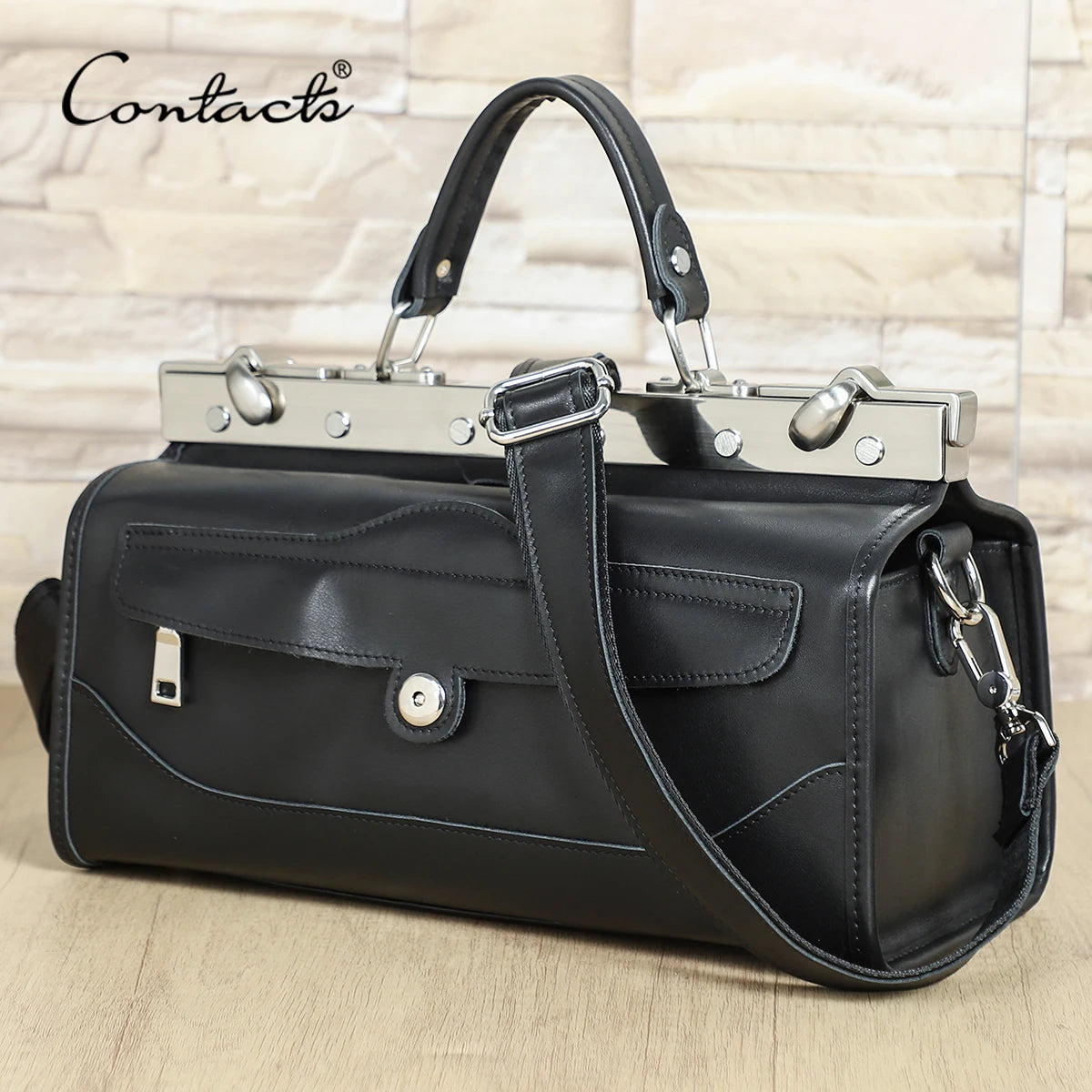 Contact's Genuine Leather Top Handle Tote Bag